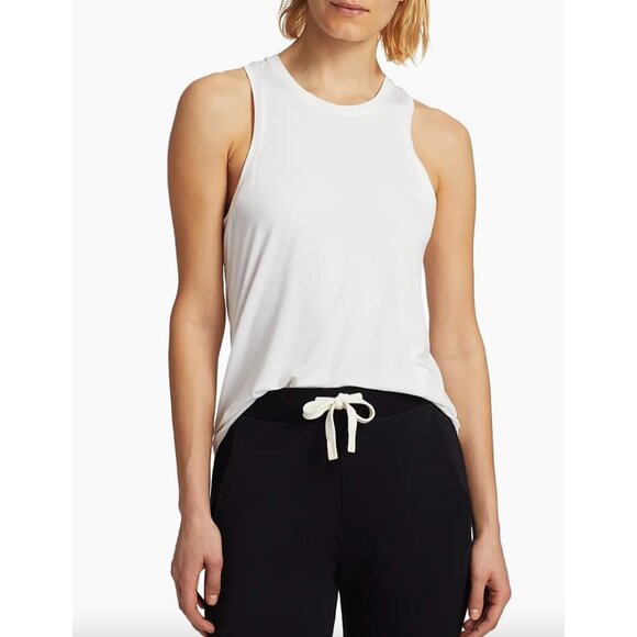 Splits59 NWT Toni Jersey Tank Top in White Size Large Soft Lightweight Active - Picture 1 of 6